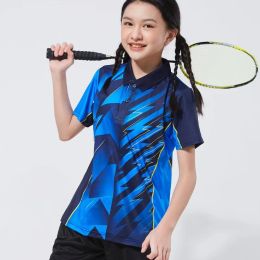 Chemises 2023 Team Table Tennis Shirts Courtettes Boys Filles garçons Ping Pong Uniforme Children Golf Tee Custom DIY Nom