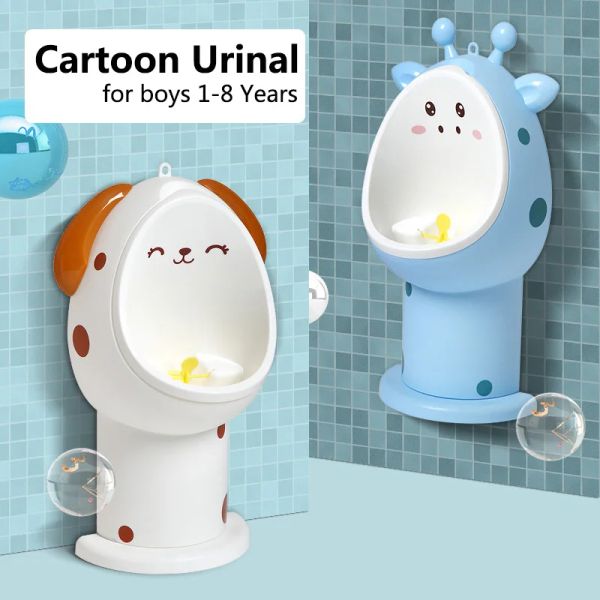 Chemises Baby Boy Cartoon Potty Potty Training Toilet Wallmounted Hook Stand Urinal Infant Toddler mignon POT ENFANTS POT ENFANT