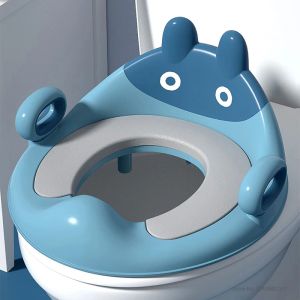 Chemises Baby Potty Training Seat With Soft Cushion Handle Back Ring Portable Toilet Ring Kid Urin Toilet pour enfants pour enfants garçons
