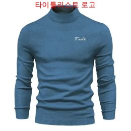 Chemises Brand Titleisi Golf Long Manches Pull en tricot pour hommes 2023 Hiver High Fashion Golf Outwear Pull en tricot Men Golf Wear