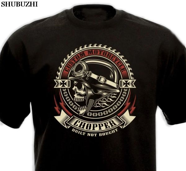 Chemises Chopper Motage de moto personnalisé Rider Motorrad New Fashion Men Men's T-shirt T-shirt Cotton Men Men à manches courtes