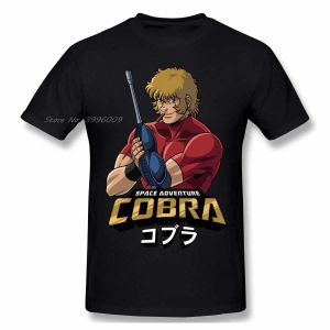 Shirts cobra ruimte avontuur retro vintage manga t shirt oversized katoenen crewneck aangepaste korte mouw t -shirt