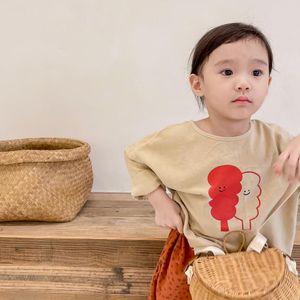 Overhemden HoneyCerry Girls herfst lange mouwen shirt t-shirt peuter meisje kleding mode