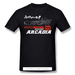 Chemises pour hommes vêtements espace pirate capitaine Harlock Arcadia kei yuki tadashi tshirt tshirt tshirts rouges batterie masculine manche courte