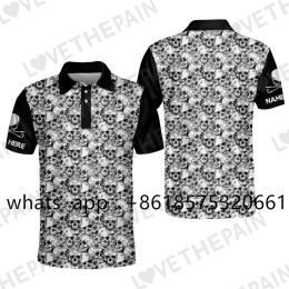 Chemises Men Golf Shirt Polo Tennis Top Top Football Sports Vêtements Badminton Tshirt de golf extérieur