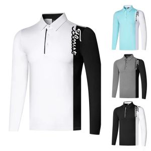 Camisas Camisa de golf para hombres Spring Outumn Sports Golf Golf Apoce