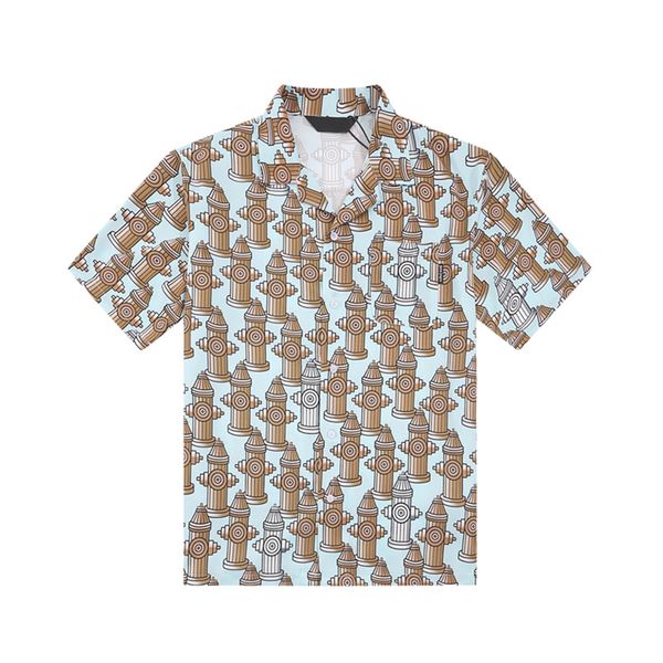 Chemises T-shirts plus pour hommes Polos Col rond brodé et imprimé style polaire vêtements d'été avec street pur coton BUY12