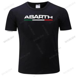 Chemises Men T-shirt Abarth Logo Match Tee Shirt Coton Brand Male Top Tees Boys Fashion Tshirt Summer Nouveau Unisexe Oneck Teeshirt
