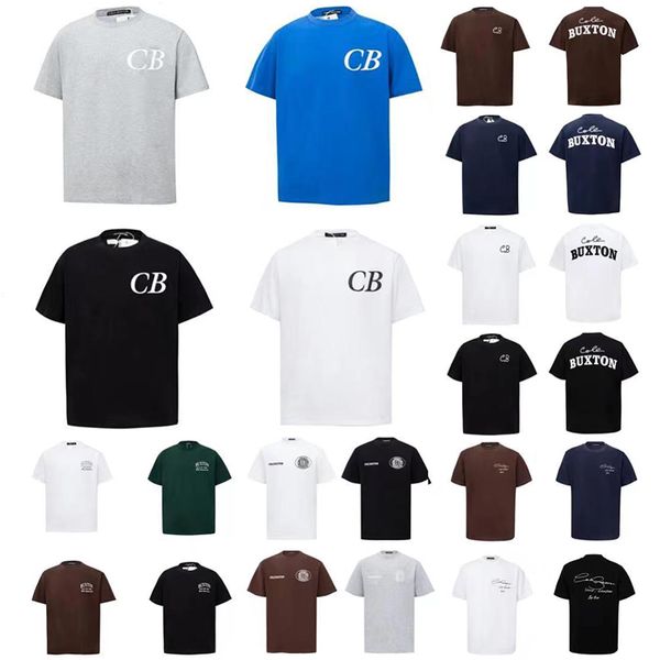 Chemises Mens Cole Buxton T-shirts Summer Summer Green Grey White Black Shirt Men Femmes Top à imprimé slogan classique de haute qualité avec tag