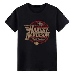 Chemises HOMME MOTOCYLICE Harley Sports Davidson T-shirt Pure Coton Summer Vintage Crewneck Extra Large T-shirt Mens and Womens Wear J0506