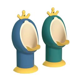 Shirts Mmbaby Crown Baby Potty Toilet Stand Vertical urino kinderen training jongen plassen badkamer wallmounted wc peuter split draagbaar