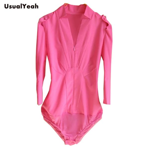 Chemises nouvelle mode femmes OL col en V chemise de corps sexy en mousseline de soie trois quarts chemisier de corps chemises SXXL SY0127 blanc, rose foncé, abricot