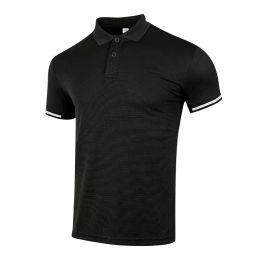 Chemises New Men Golf Shirts Badminton Running Laple Gym Outdoor Sports Abèle Corquette courte Patchwork Business Business Business Business