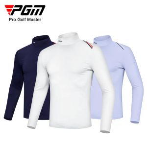 Shirts PGM Golfkleding Heren T-shirt met lange mouwen Winddicht Warm Mode Sport Golf Golfbenodigdheden