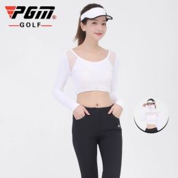 Chemises PGM Golf femmes crème solaire bas sous-vêtements en soie glacée pour femme demi-corps à manches longues vêtements d'été YF203/YF204 vente en gros