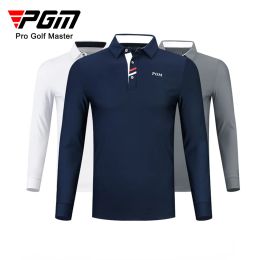 Chemises PGM hommes Golf à manches longues t-shirt hiver Polo Golf automne vêtements pour hommes vêtements YF095 YF445