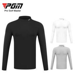 Shirts pgm heren golfshirt herfst winter sportkleding thermisch trui shirt voor mannen oneck golf sportkleding vrijetijds shirt yf388