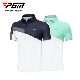 Shirts PGM Heren Golf T-shirt met korte mouwen Zomersportpoloshirts Golfkleding Heren YF569