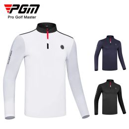 Shirts PGM Heren Golfkleding Zomer Ijs Zijde Zonnebrandcrème Sport Top Heren Shirts Casual T-shirt met lange mouwen Golf Sportkleding YF589