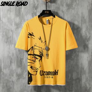 Shirts single road heren t -shirt 2022 zomer top grafische tees anime oversized Japanse streetwear t -shirt mannelijke harajuku t shirts mannen