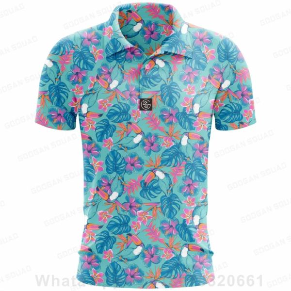 Chemises Summer Fashion Golf Polo Tee Shirts Teen Kids Polo Polo Short Short Team Tshirt Tshirt Boys Fishing Golf Tshirt Vêtements