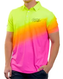 Chemises Sunday Swagger Summer Golf Summer Golf Sleeves courtes, chemise sauvage décontractée à sec rapide