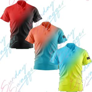 Chemises dimanche Swing Men's Shirt Vêtements Golf Golf Casual Polo Tshirt à manches courtes pour hommes et respirant