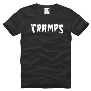 Chemises The Cramps T-shirt Men Garage Summer Punk T-shirts Hommes à manches courtes Rock Rock Rock Roll Hip Hop Tshirts