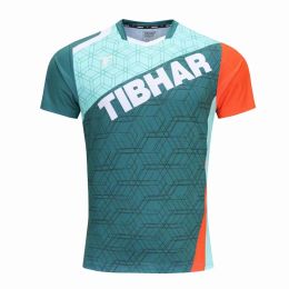 Chemises Tibhar 2023 hommes femmes Tennis de Table t-shirt à manches courtes chemises vêtements vêtements de sport haut Ping-Pong t-shirt