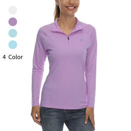 Chemises Femmes Upf 50+ Golf Portez la chemise de protection solaire à manches longues SPF UV Shirt Randonnée Top d'extérieur Shirt Golf Light