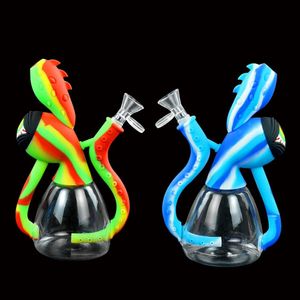 Shisha Hookah Squid Hookahs Water Roken Pipe Beker Bong Glass Bongs DAB Silicone Slangverbinding