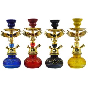 SHISHA ACCESSOIRES DE PIPE D'EAU HOCKAH SNGLE TUBE EAGLE Pot arabe Style Glass Pot Set