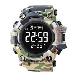 Shiyunme Men Digital Sport Watch Waterdichte stopwatch Countdown Timer Alarm Rubber Riem polshorloge voor student 240428