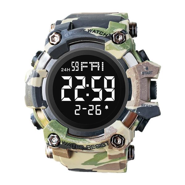 Shiyunme Men Digital Sport Watch STAPHOPHER STOPHATCH COUNTROWN TIMER ALARME STRAP REFFORME STRAPE POUR LES ÉTUDIANTS 240428