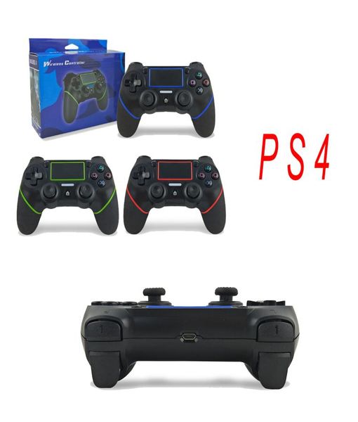 Contrôleur de main Bluetooth Shock 4 pour les contrôleurs de jeu PS4 VIBRATION Joystick GamePad Game Contrôleur avec boîte de détail FAS4069585