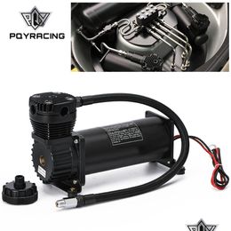 Amortisseurs DC 12V 480C Maxpower 200 Psi Sortie 3/8 ou 1/4 Compresseur/pompe de suspension pneumatique de voiture Pqy-Vac01 Drop Delivery 2022 Mobil Dhilr