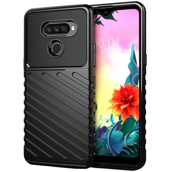 Funda duradera protectora de goma TPU flexible con absorción de golpes para LG K50S