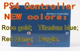 Schokcontrollers Wireless Bluetooth -controller voor PS4 Joystick Gamepad Game Controller met retailpakket Logo snel 9351575