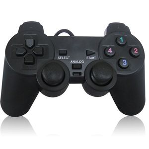 Schok Trillingen USB Bekabelde Game Controller Gaming Joypad Gamepad Joystickbediening voor PC Computer Laptop Gamer Zwart Hoge kwaliteit SNEL SCHIP