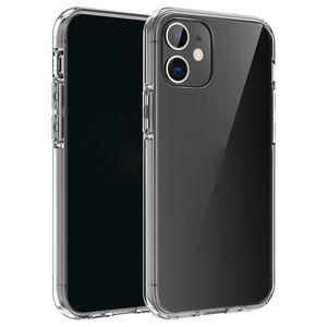 Cajas de teléfono celular de TPU de PC transparente de 1,5 mm a prueba de golpes para iPhone 6 7 8 Plus XS XR 11 Pro Max 12 13 Samsung S20 S21 Note 20 Ultra Z Flip LG G8 Contraportada protectora transparente