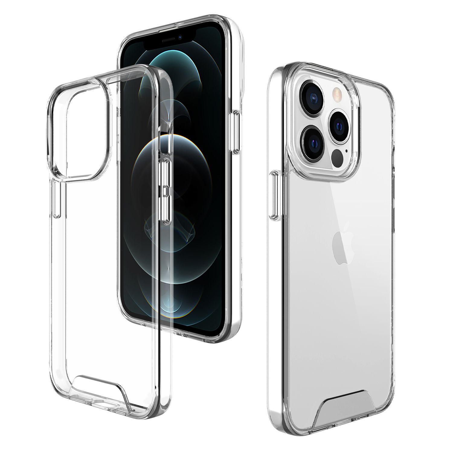 Cas de téléphone acrylique à époque complexe pour l'iPhone 14 13 Pro Max 12 11 XS Max XR X SE 2022 7 8 Plus Shell de protection PC transparent espace