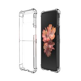 Antichoc Anti-chute TPU Transparent Clear Smart Phone Housse de protection complète pour Samsung Galaxy Z Flip 4 3 5G