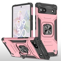 Coques de téléphone blindées antichoc pour Google Pixel 8 Pro 7 6 Pro 7A Moto G 5G G Stylus 5G Power Play Pure Edge Plus 2023, support militaire magnétique, couverture arrière