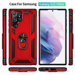 Schokbestendige pantsertelefoonhoesjes voor Samsung Galaxy S22 S21 S20 FE S8 S9 S10 plus Opmerking 20 8 9 10 Lite Ultra F52 M53 5G A03 Kernringafdekking