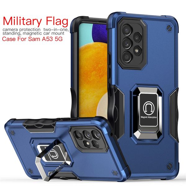 Coque antichoc Armour Military Drop Protective Ring Holder Magnet Case Cover for Samsung Galaxy A53 5G S23 Ultra S22 Plus A73 A33 A13 A12 A22 Cover Back Cover