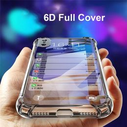 Étuis antichoc pour Samsung Galaxy S21 S20 FE Ultra S10 S10e S9 S8 Plus A51 A71 A22 A30 A50 étui pare-chocs souple couverture transparente