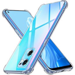 Estuche suave de silicona transparente a prueba de choque para OPPO Find x5 Lite X5 Pro Find x3 Pro X3 Neo X3 Lite A98 5G A76 4G A17 COQUE GROSA