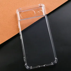Shockproof Cover Transparant Soft TPU Phone Case Voor Google Pixel 8 7 7A Pro 6A 5A 4 3A XL 3 beschermende Clear Cases