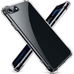 Coques en TPU souple cristal antichoc pour Iphone 14 13 12 Pro X XR XS MAX 8 6 7 plus Coque en silicone fine et transparente Support Samsung Note 20 S22