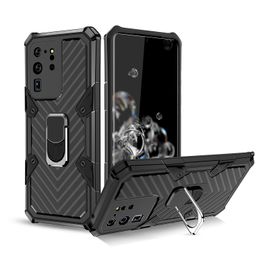 Schokbestendige Hybride Dual Layer Bracket Kickstand Armor Case voor Samsung Galaxy S20 Ultra S20 Plus A71 A51 A41 A81 A91